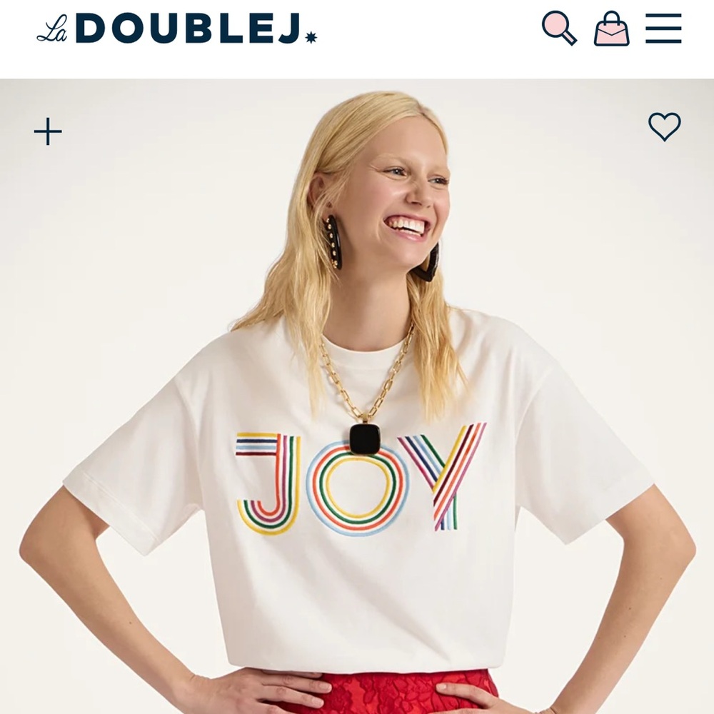 LA DoubleJ Multicolor Embroidered T-Shirt